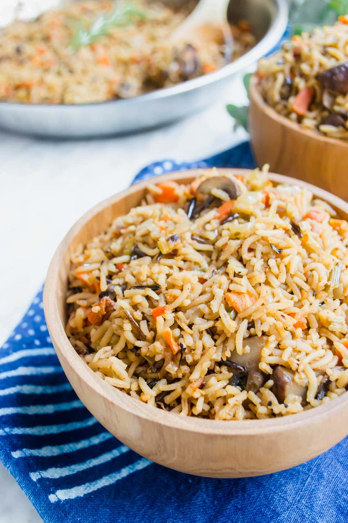 Vegetable Wild Rice in bowl.