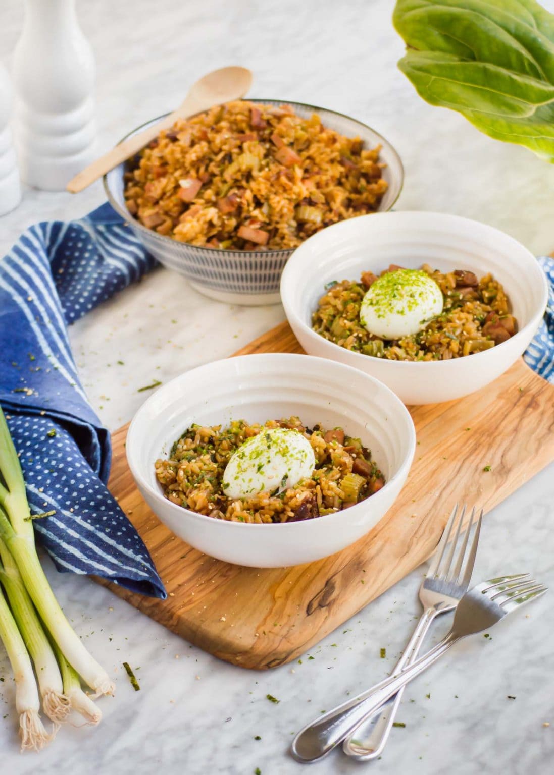 Breakfast Fried Rice with Spam, Bacon, and Eggs • The Heirloom Pantry