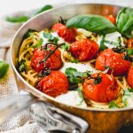 tomato and burrata spaghetti
