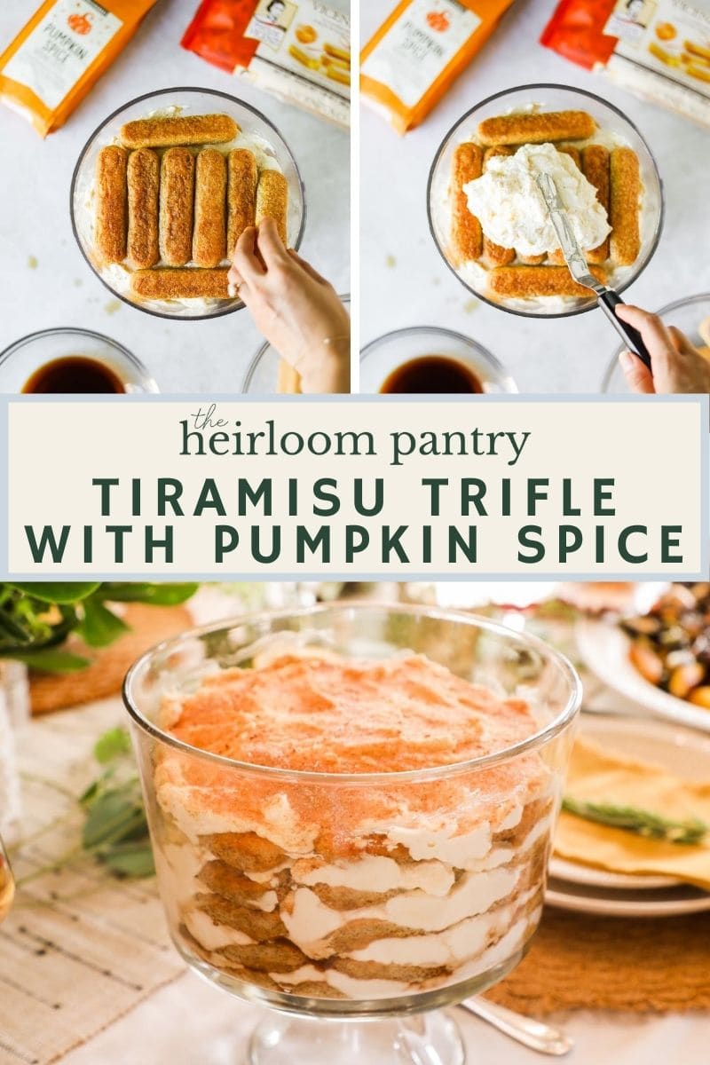 Tiramisu Trifle with Pumpkin Spice Pinterest