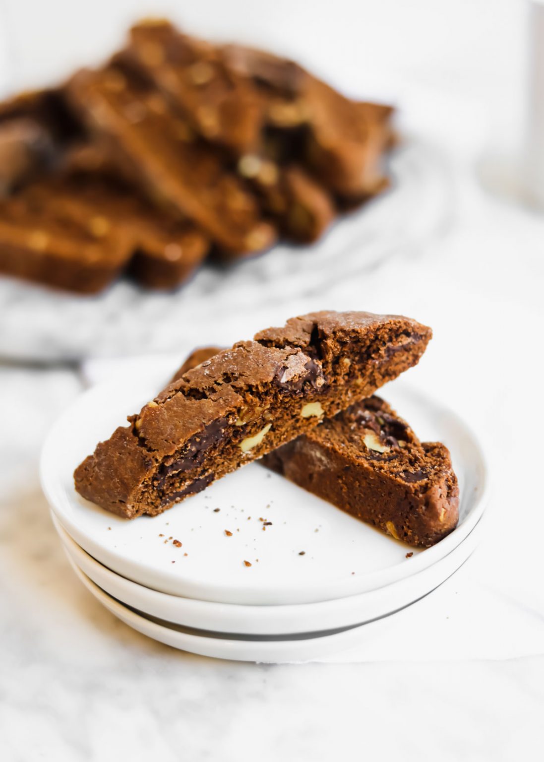 Double Chocolate Chip and Coffee Biscotti • The Heirloom Pantry