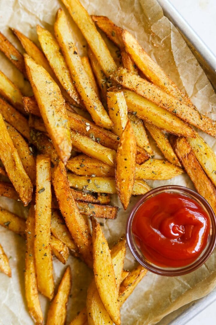 Homemade Seasoned French Fries • The Heirloom Pantry