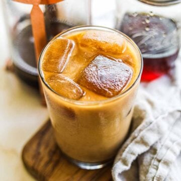 How To Make Caramel Iced Coffee • The Heirloom Pantry