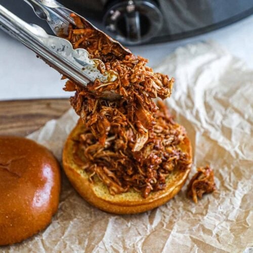 Slow Cooker BBQ Pulled Chicken • The Heirloom Pantry