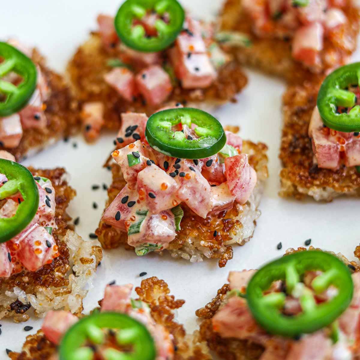 Spicy Tuna With Crispy Rice - The Heirloom Pantry