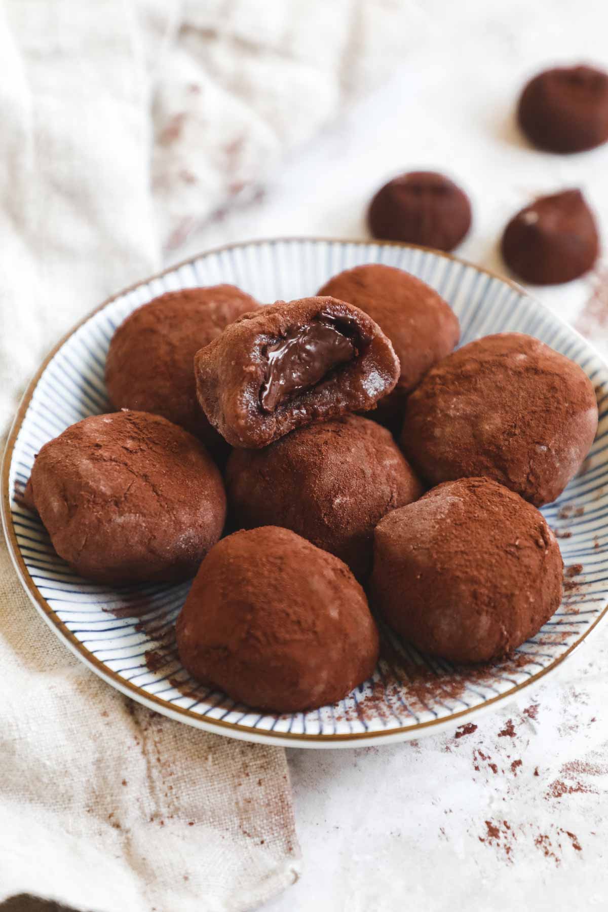 Chocolate Kinako Mochi - Let's Make with Water