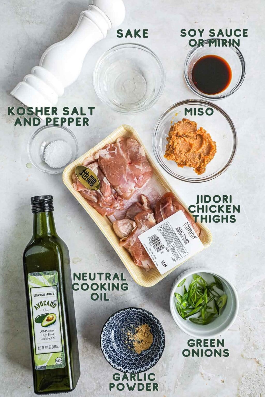 Miso Jidori Chicken Thighs • The Heirloom Pantry