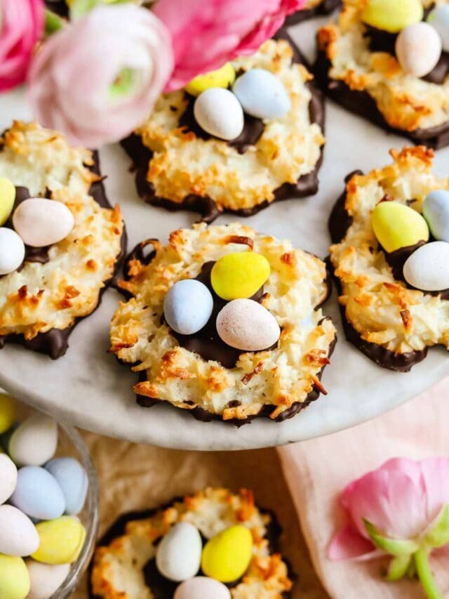 Chocolate Coconut Easter Nest Cookies