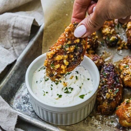 Garlic Parmesan Sauce (For Tossing, Drizzling, and Dipping) • The