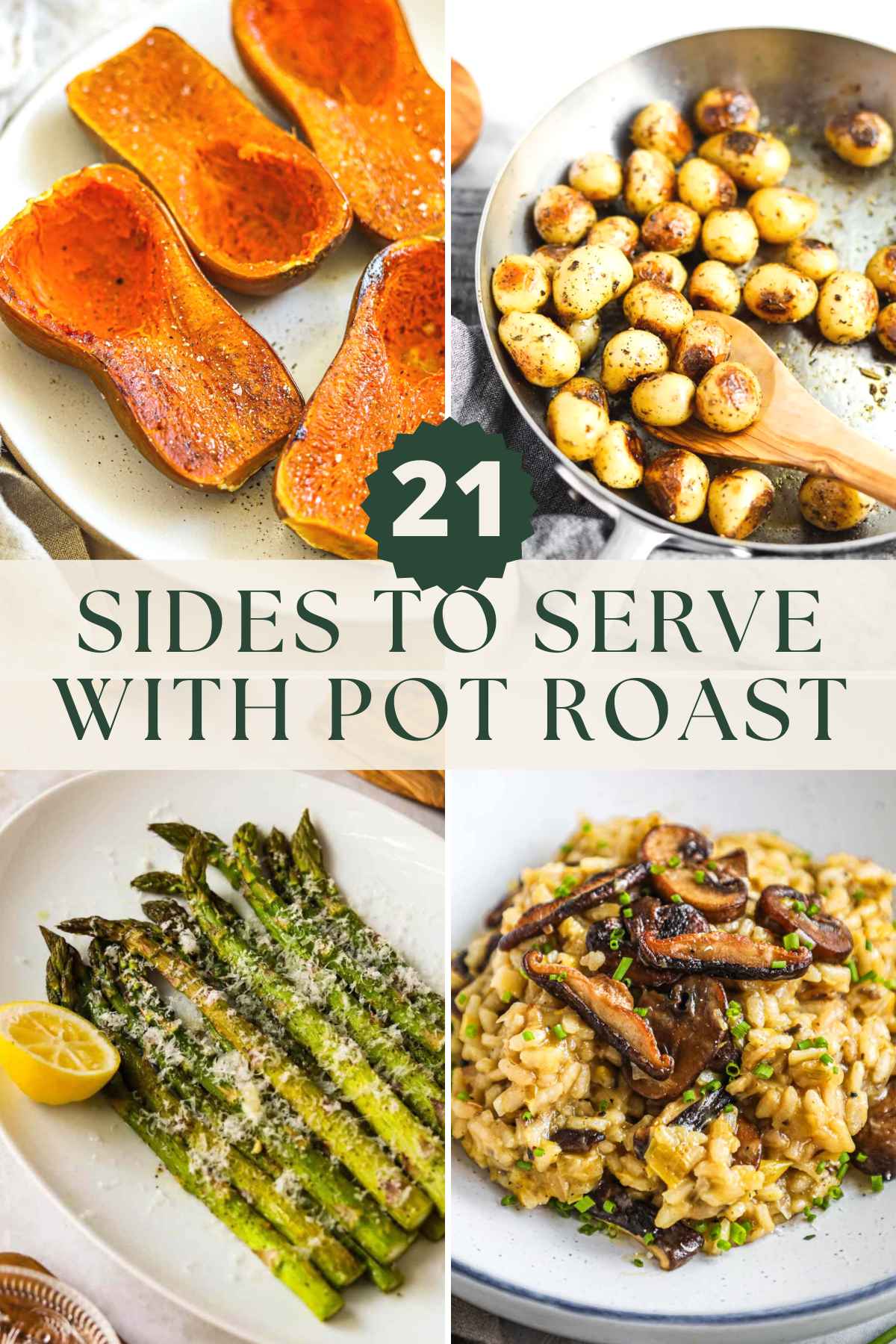 Sides to serve with pot roast.