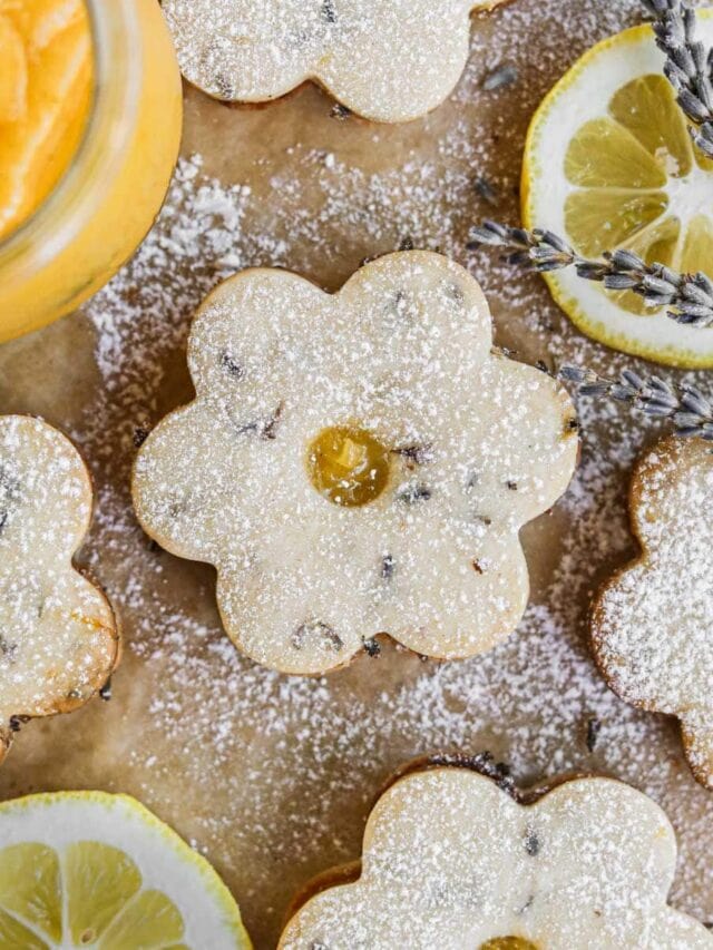 Lavender Lemon Curd Cookies